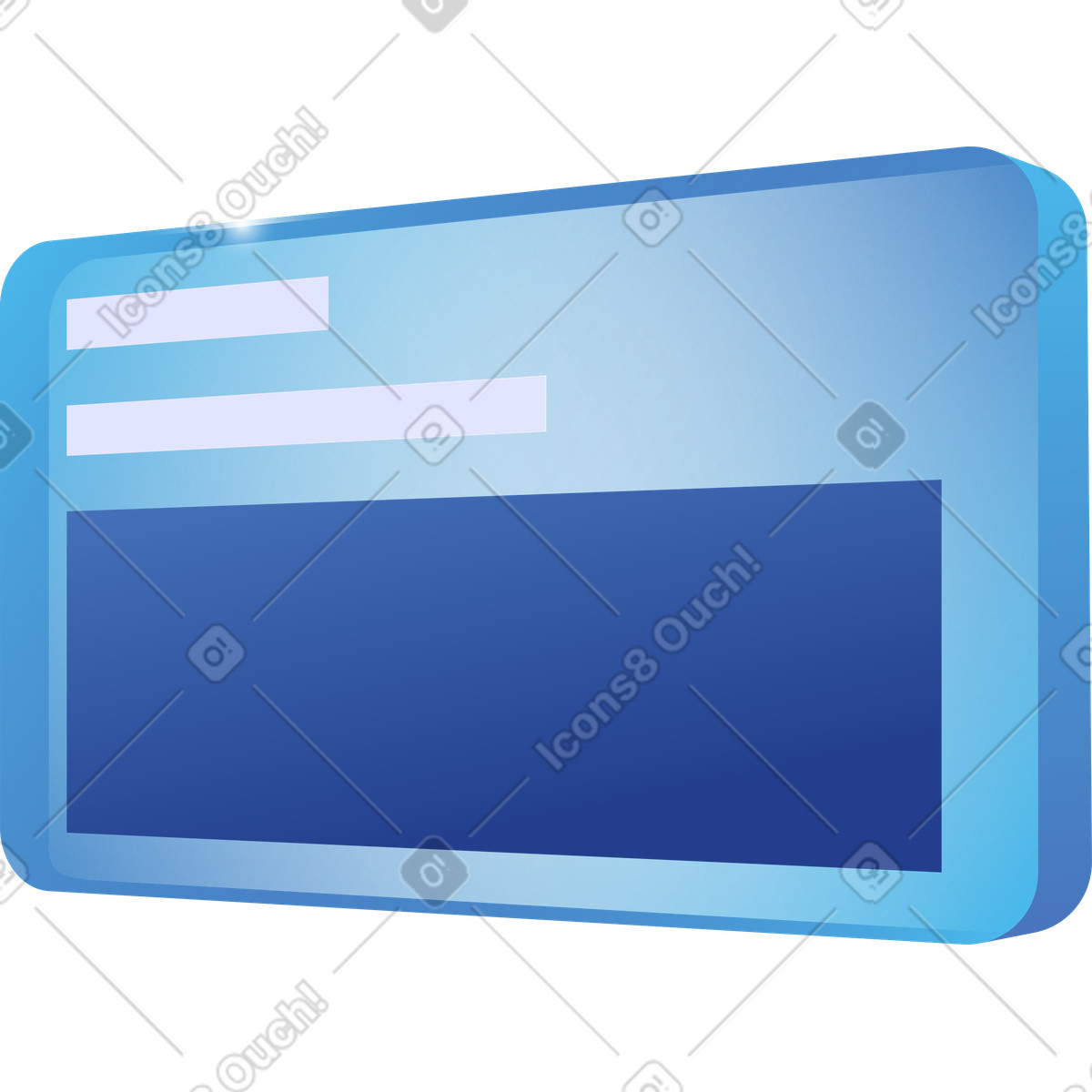 Glass frame with text illustration in Quantum style download in PNG, SVG