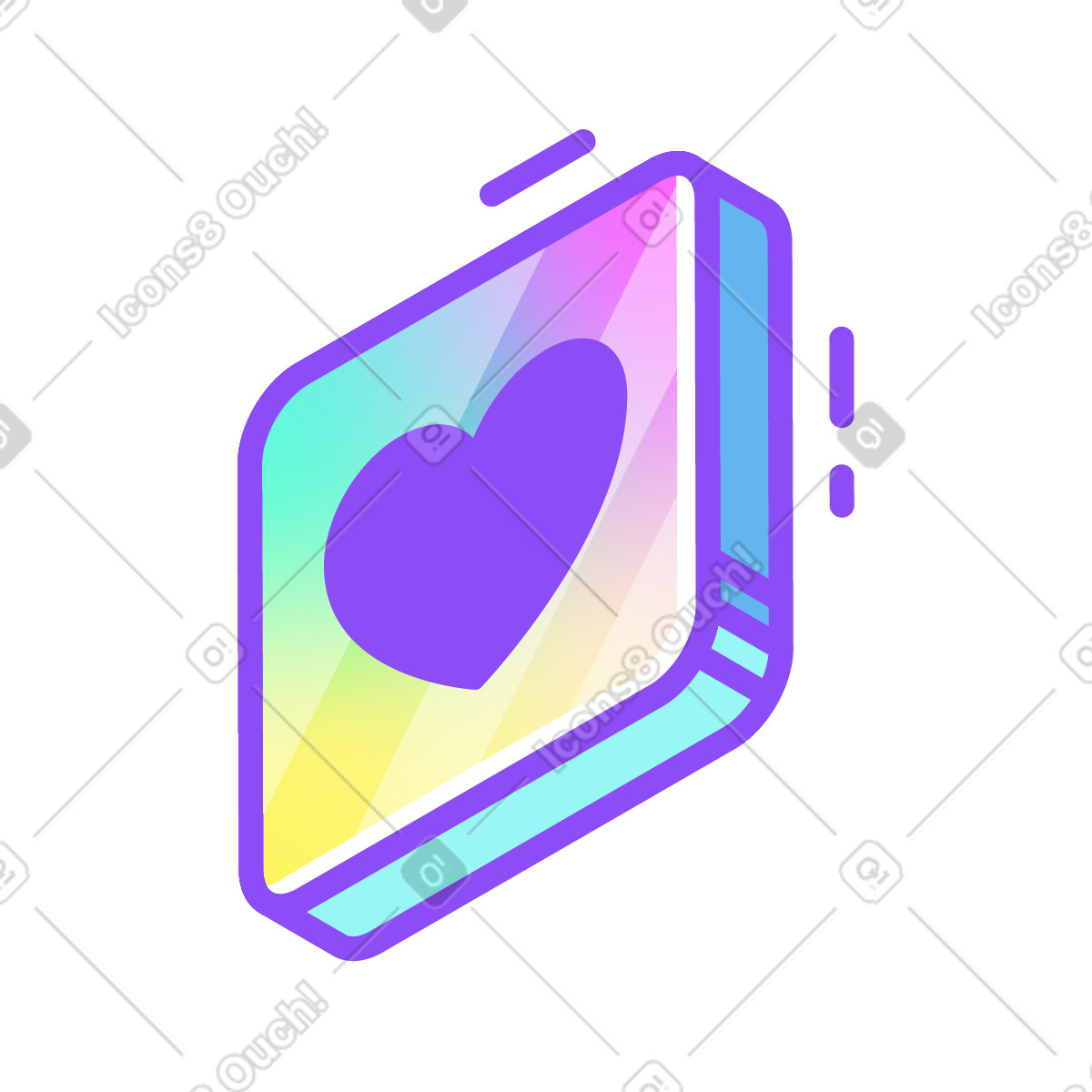 Come segno illustrazione in stile Holographic scarica in PNG, SVG