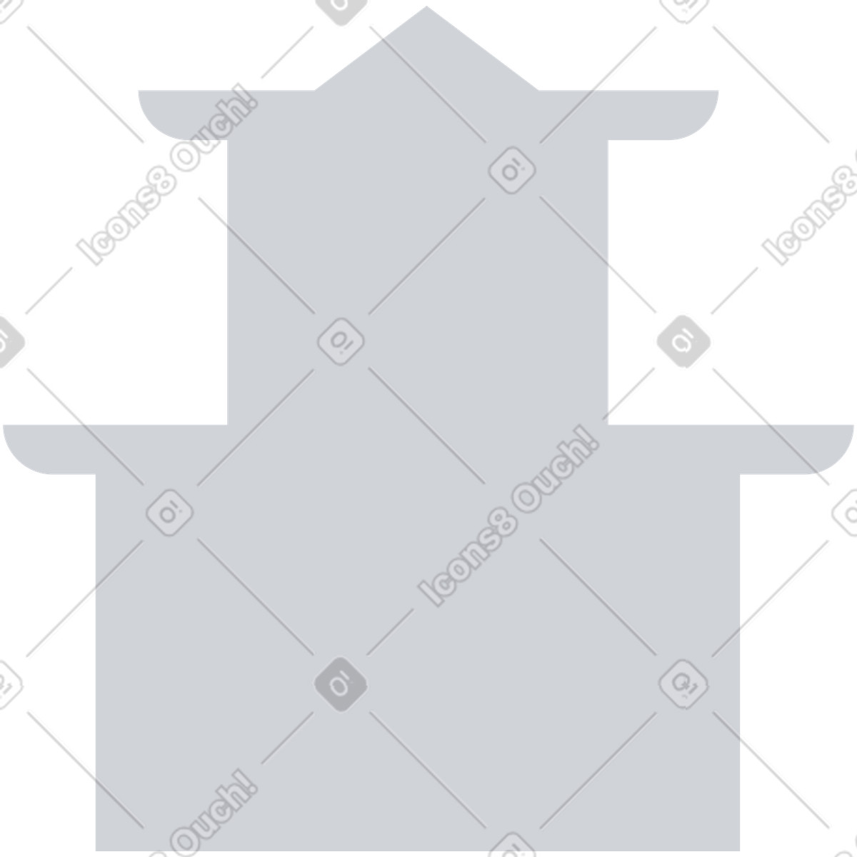 Illustration Pagode dans le style Urban à télécharger aux formats PNG, SVG