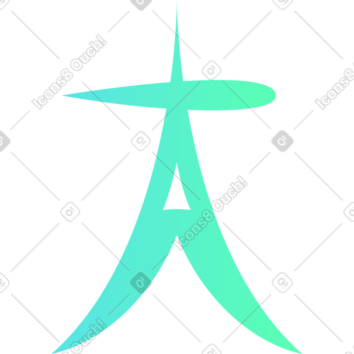 Green tower illustration in PNG, SVG