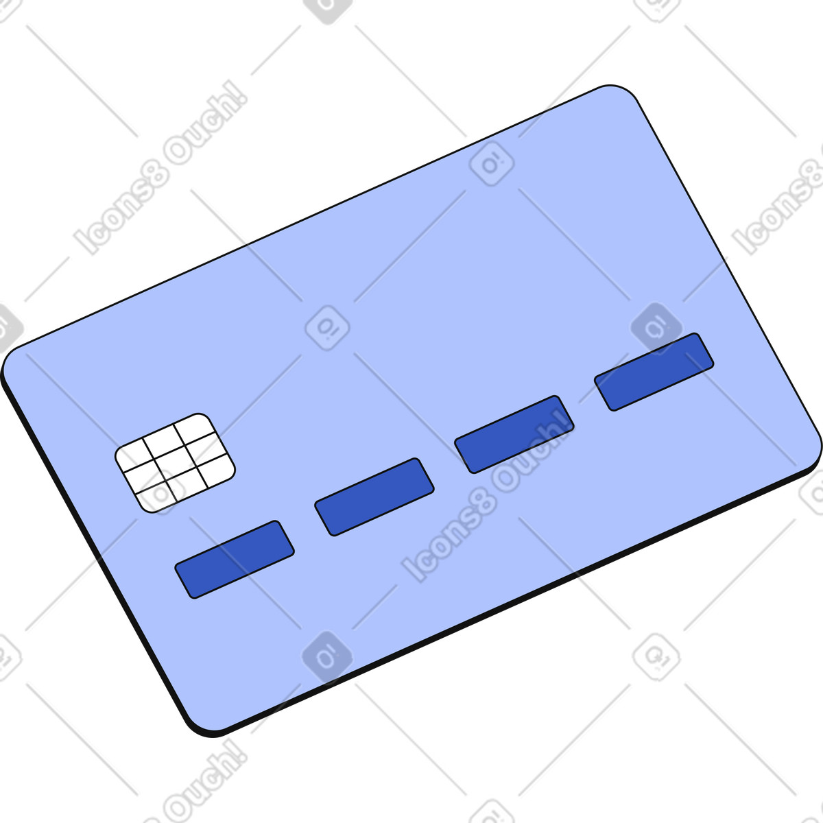 Retro della carta bancaria illustrazione in stile Techny scarica in PNG, SVG