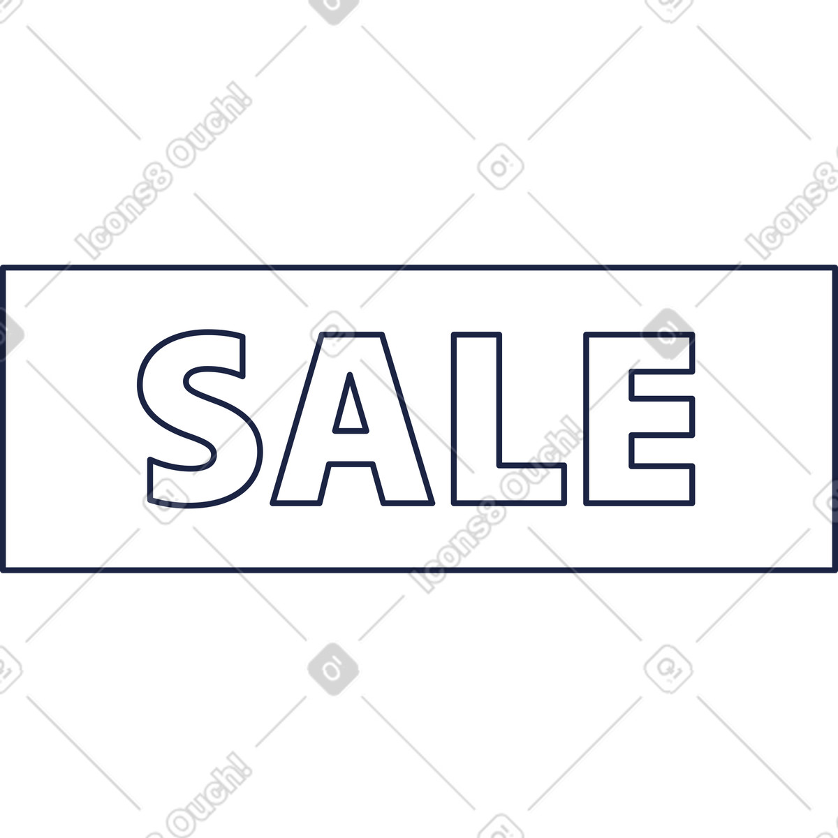 Sale illustration in Urban Line style download in PNG, SVG