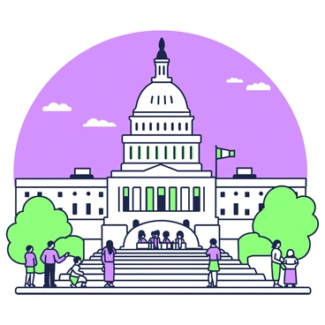 The U.S. Capitol building illuminated at night, symbolizing legislative change