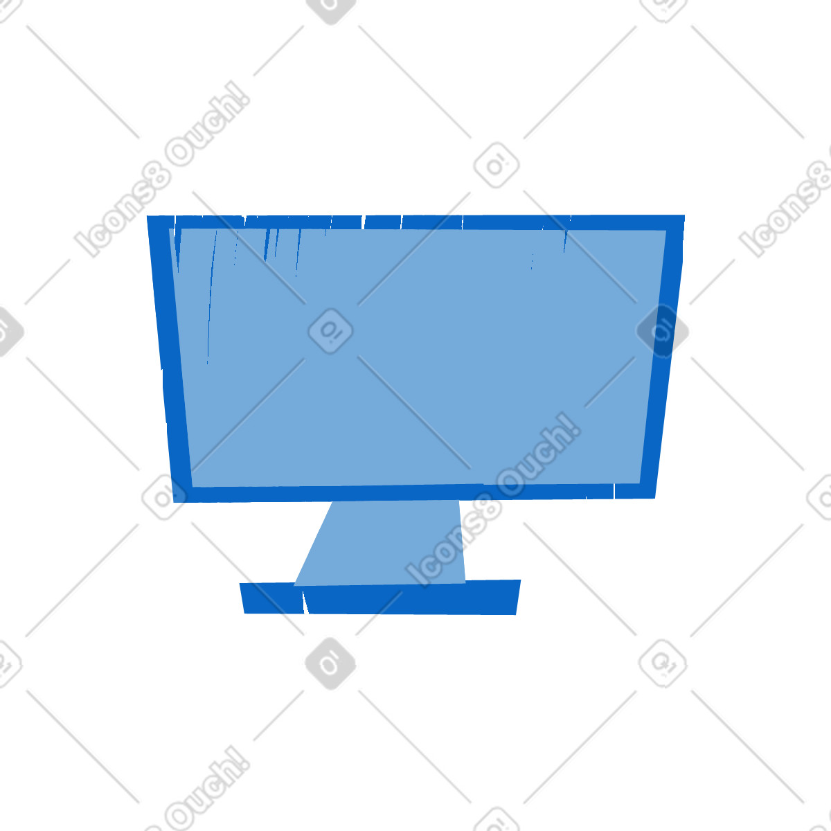 Ilustración Ordenador personal en estilo Sleepy a descargar en PNG y SVG