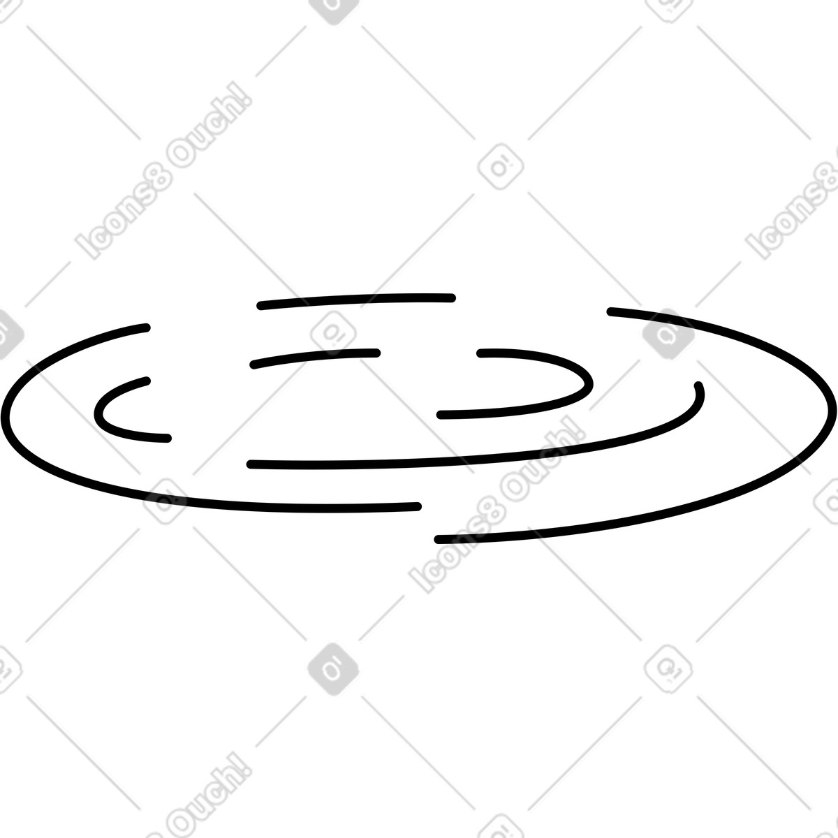 Pozzanghera illustrazione in stile Transistor scarica in PNG, SVG