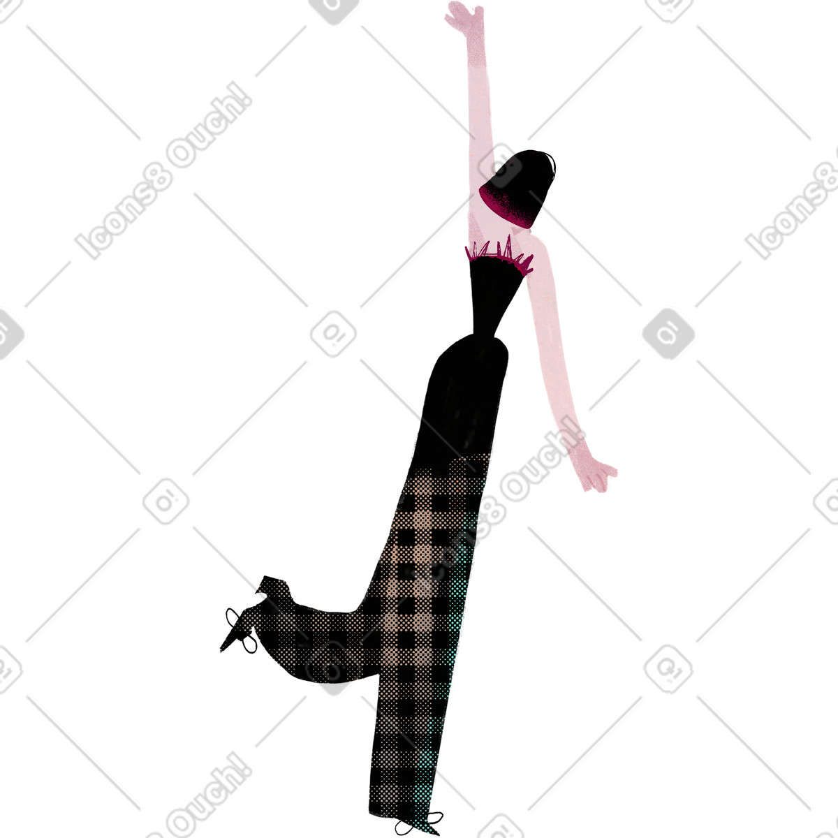 Fabulous スタイルの Madame back black のイラストをPNG、SVG形式でダウンロード