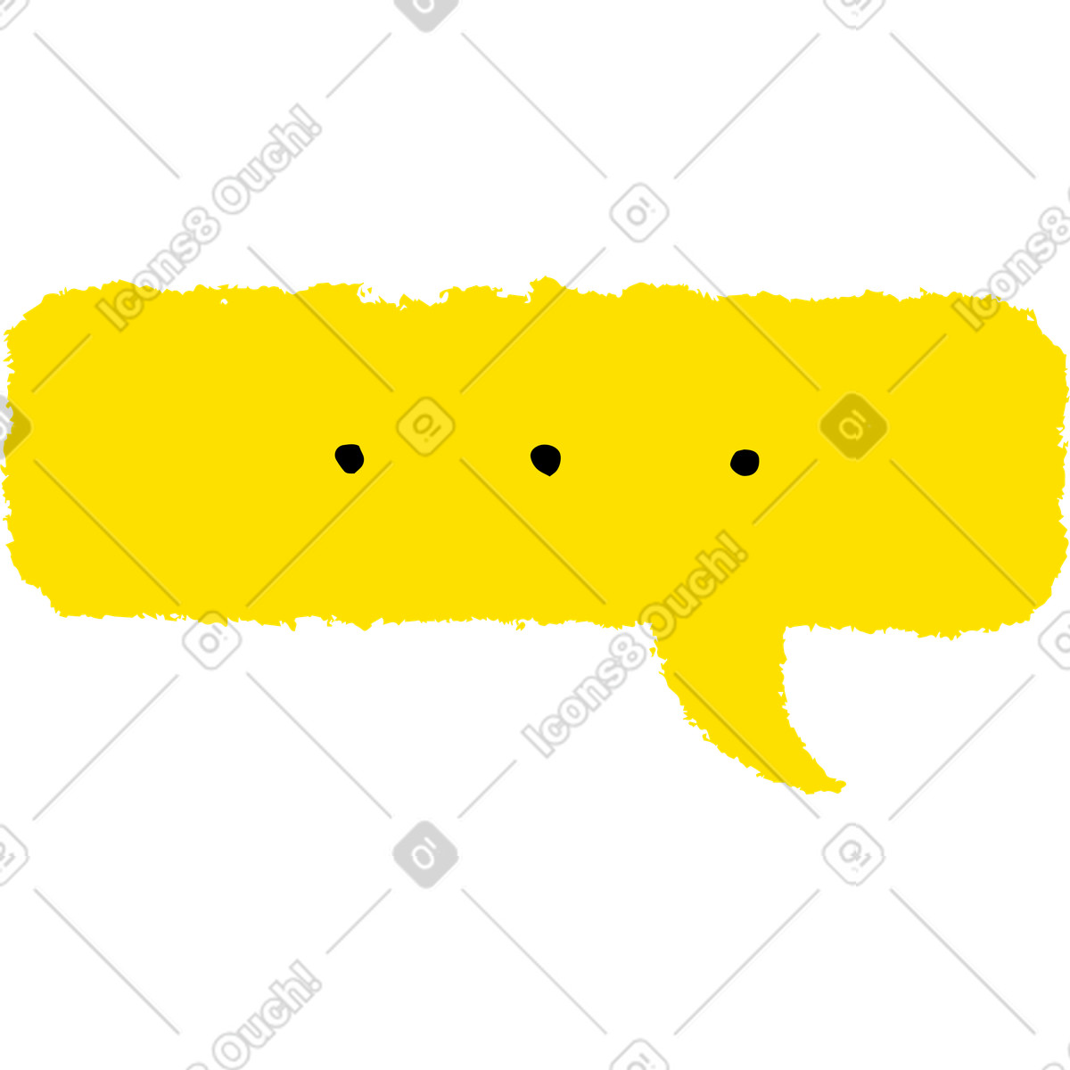 Ilustração de Balão fala em no estilo Mirage para baixar em PNG, SVG