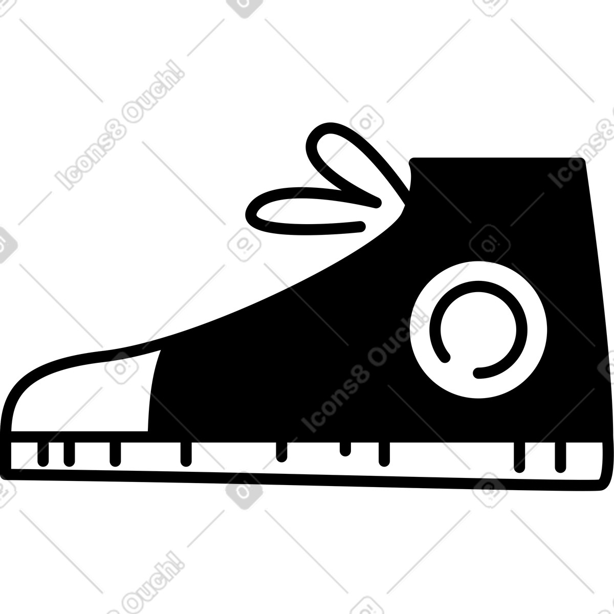 Ilustración Zapatilla de deporte en estilo Weekday a descargar en PNG y SVG
