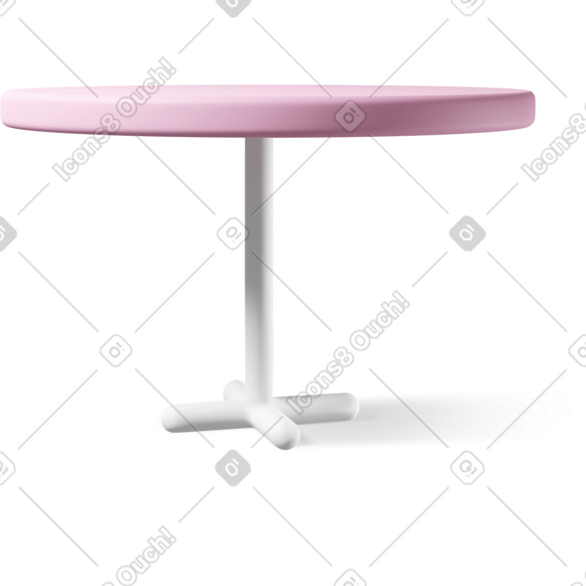 Ilustração de Pink table em no estilo 3D Casual life para baixar em PNG, SVG