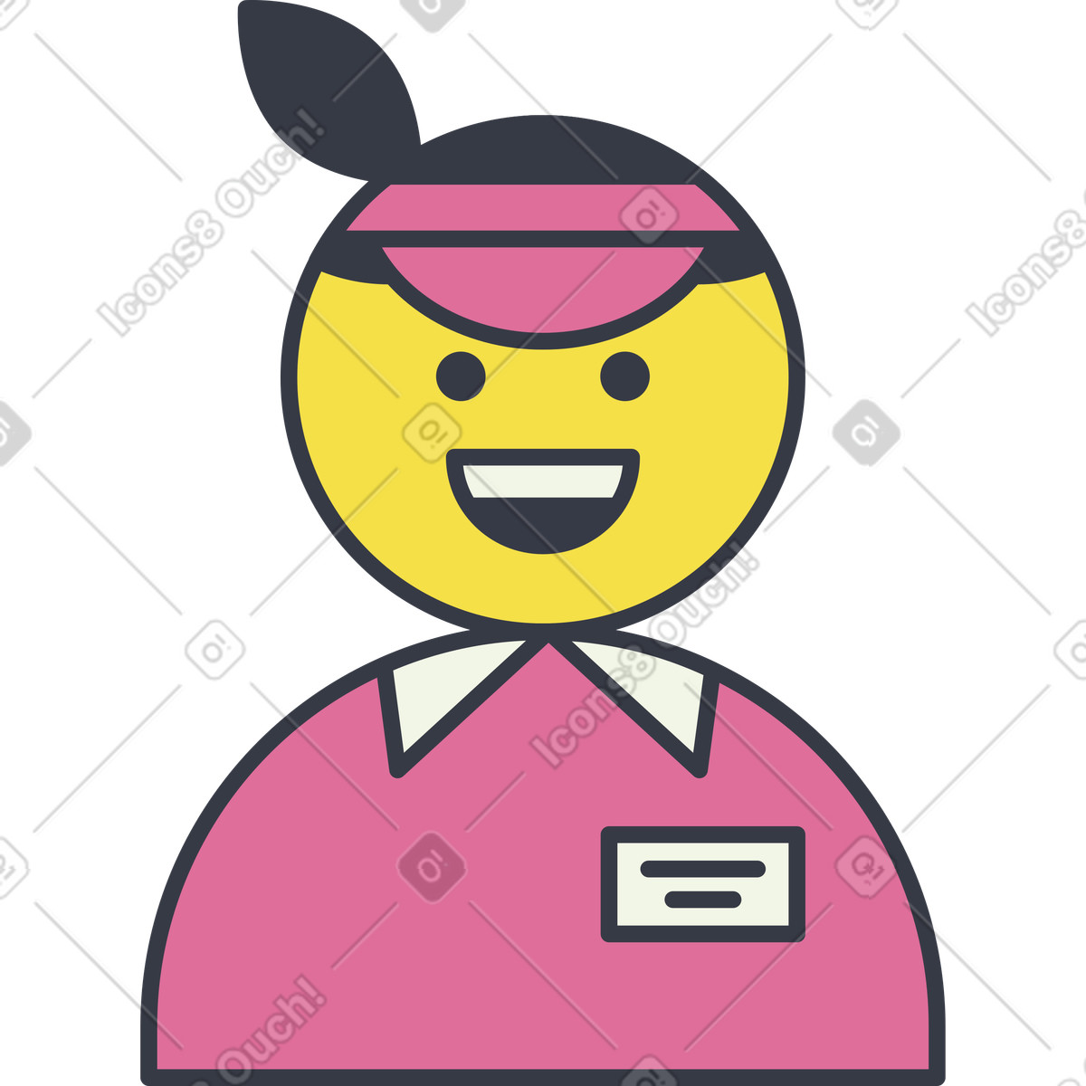 Cashier illustration in Abstract style download in PNG, SVG