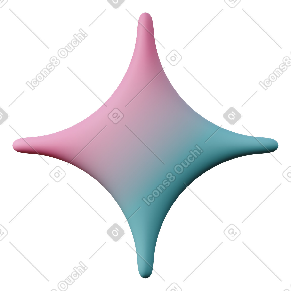 Illustration Logo google gemini dans le style 3D Sugary à télécharger aux formats PNG, SVG