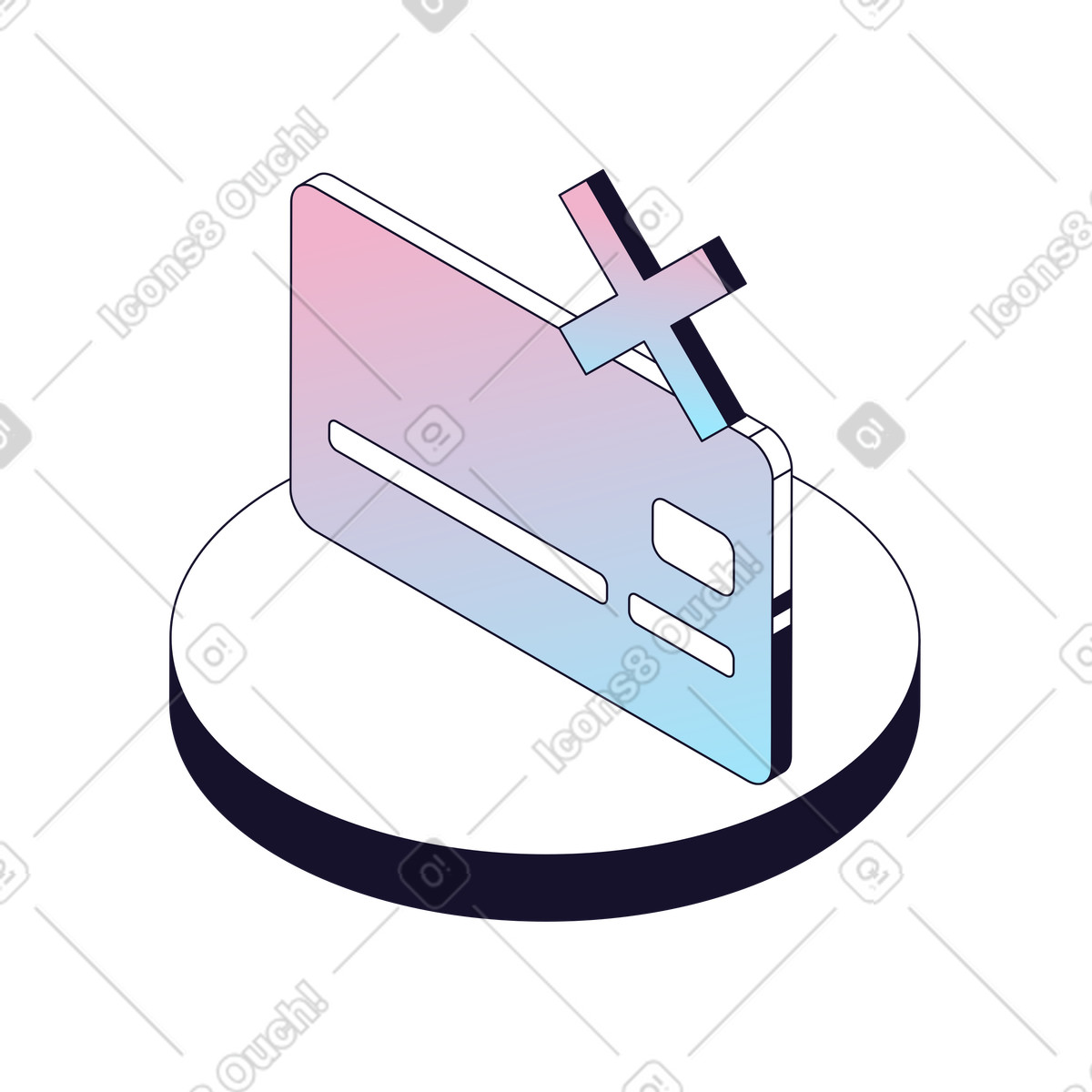 下载 Node 风格的 Payment card management with delete option in finance app 插画，支持 PNG、SVG 格式