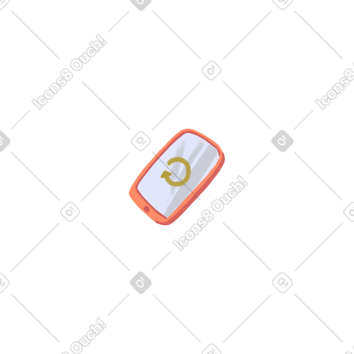 Ilustración Teléfono móvil en estilo Atomic a descargar en PNG y SVG