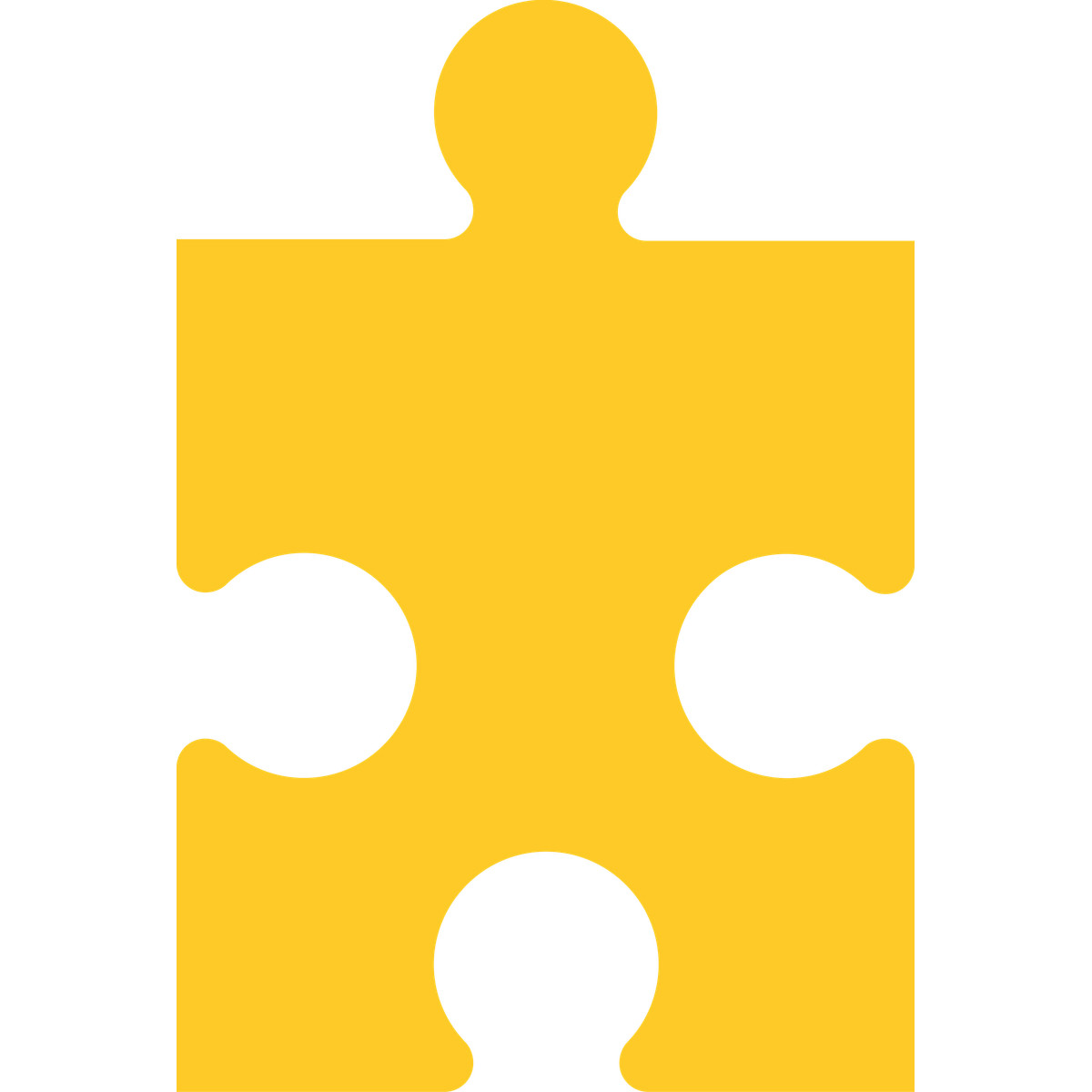 Ilustração de Puzzle piece yellow em no estilo Fogg para baixar em PNG, SVG