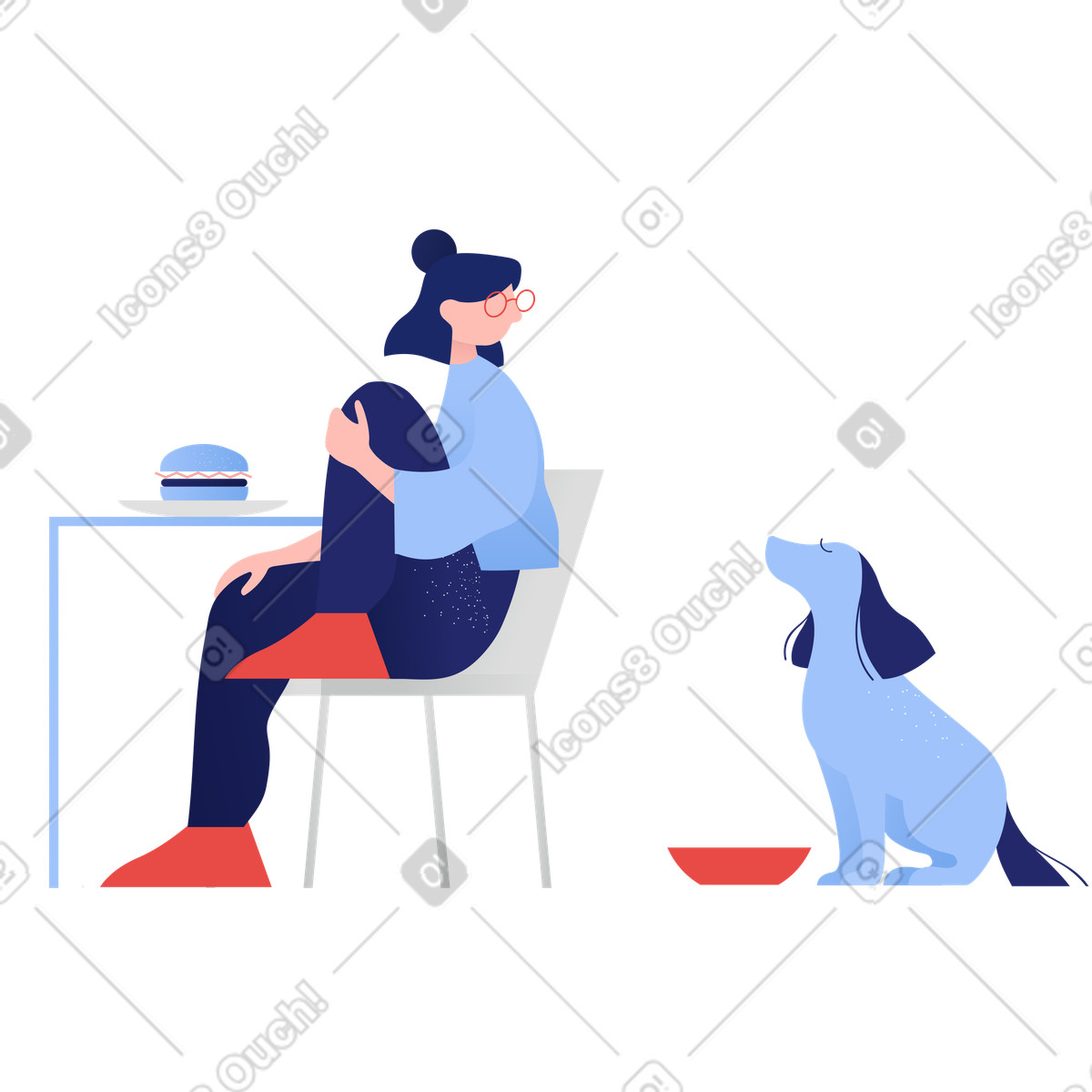 In attesa illustrazione stile Clip scarica PNG, SVG