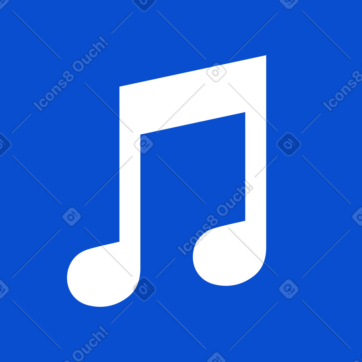 Ilustración Nota musical en estilo Tiny a descargar en PNG y SVG