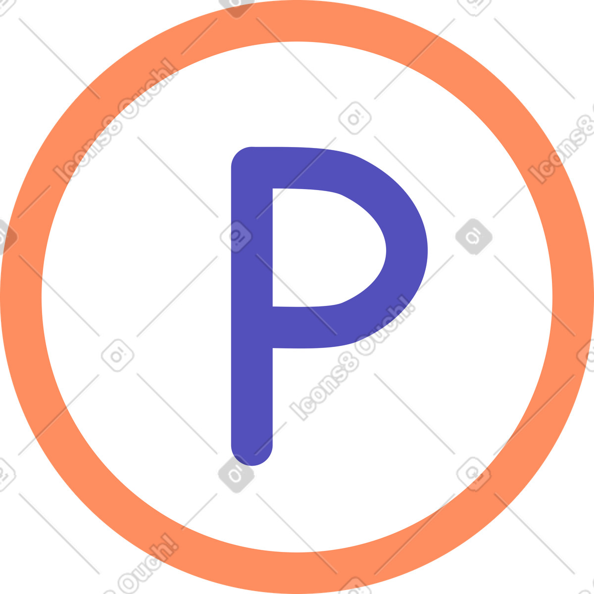 下载 Simplistic 风格的 停车图标 插画，支持 PNG、SVG 格式