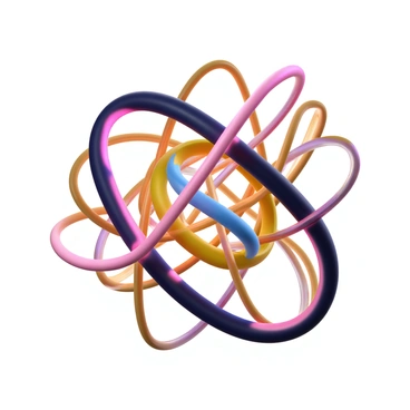 A dynamic composition filled with bold, expressive lines in various thicknesses. The lines twist and curve throughout the image, creating a sense of movement and energy. The background features a soft gradient of colors that enhances the vibrancy of the lines. The overall arrangement leads the viewer's eye through the artwork, highlighting the fluidity and dynamism captured in the design.
