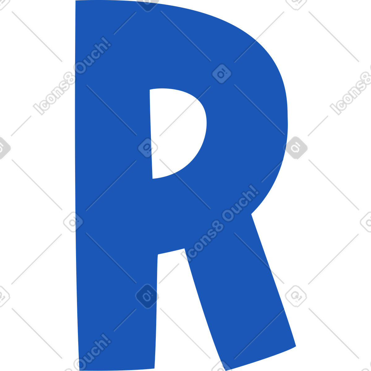 Storyline スタイルの 文字r のイラストをPNG、SVG形式でダウンロード