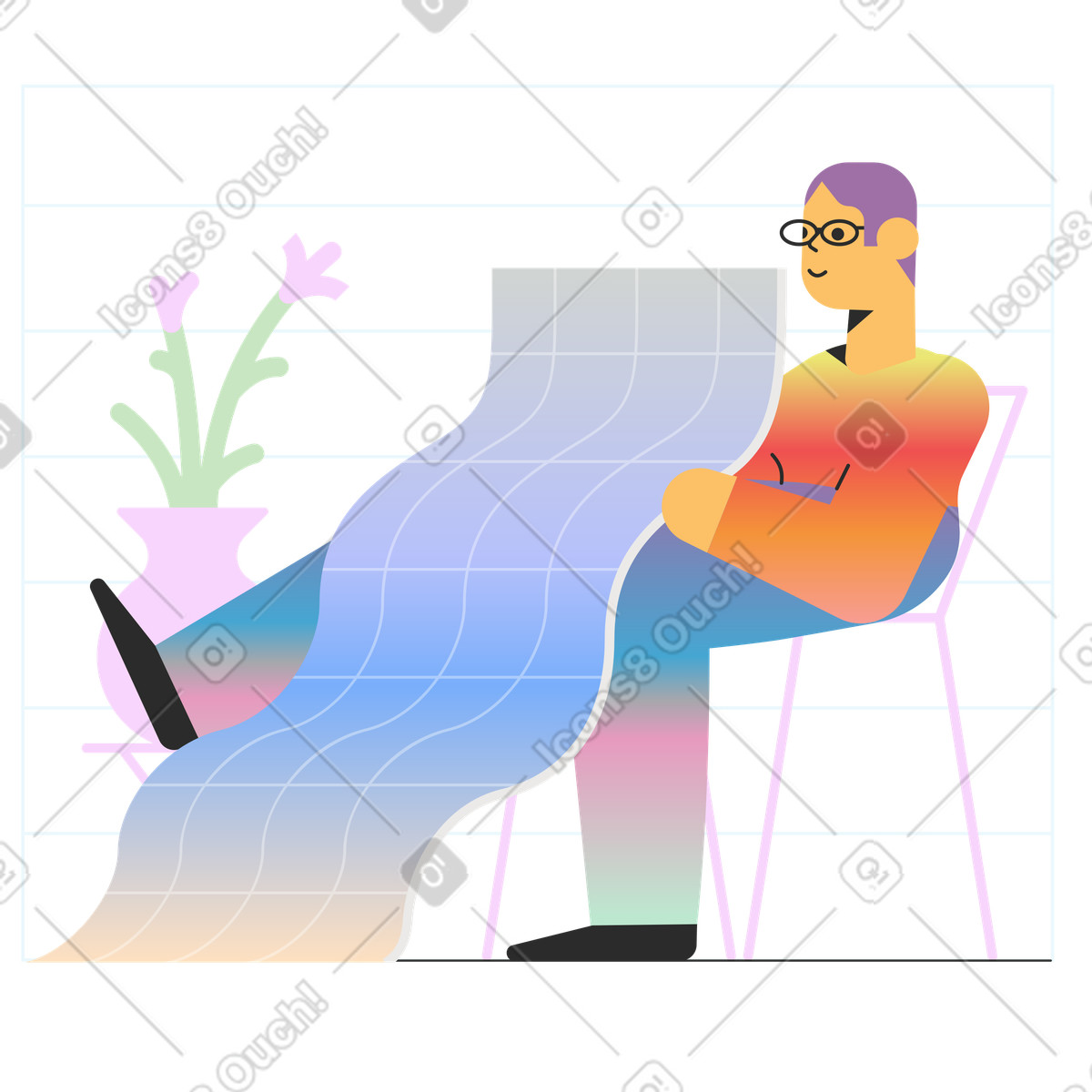 List is empty illustration in PNG, SVG