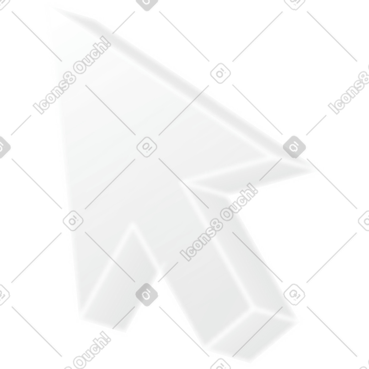 Transparent cursor illustration in PNG, SVG