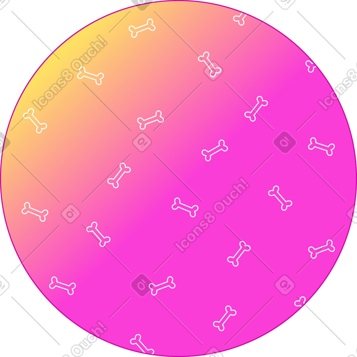 Ilustração de Fundo ossos em no estilo Rainbow para baixar em PNG, SVG
