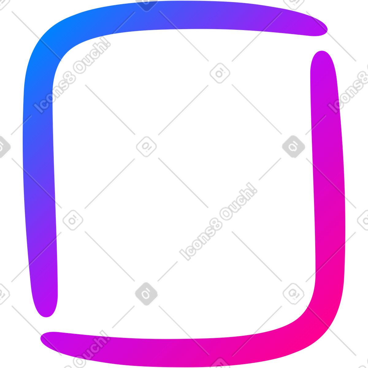Rahmen-Illustration im Vibrant-Stil als Download in PNG, SVG