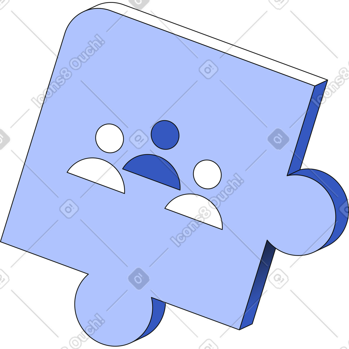 Teil des puzzles mit team-symbol-Illustration im Techny-Stil als Download in PNG, SVG
