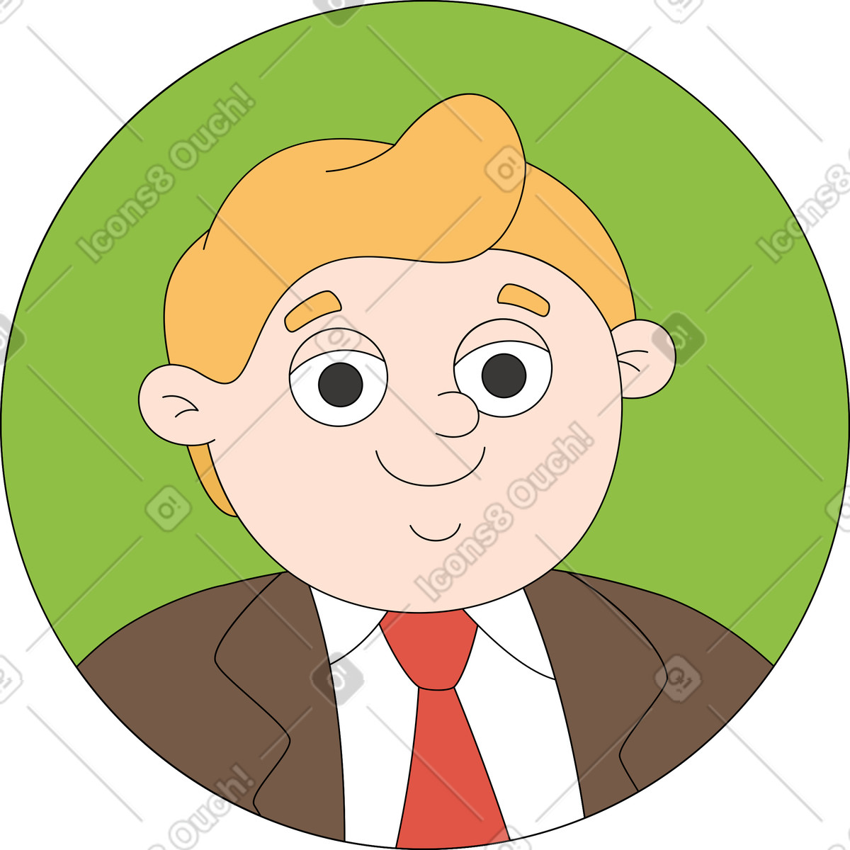 下载 Sitcom 风格的 头像大老板 插画，支持 PNG、SVG 格式