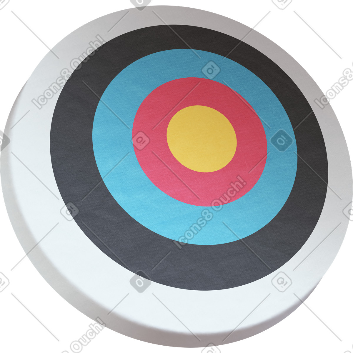 Ilustração de Archery target em no estilo Props para baixar em PNG, SVG