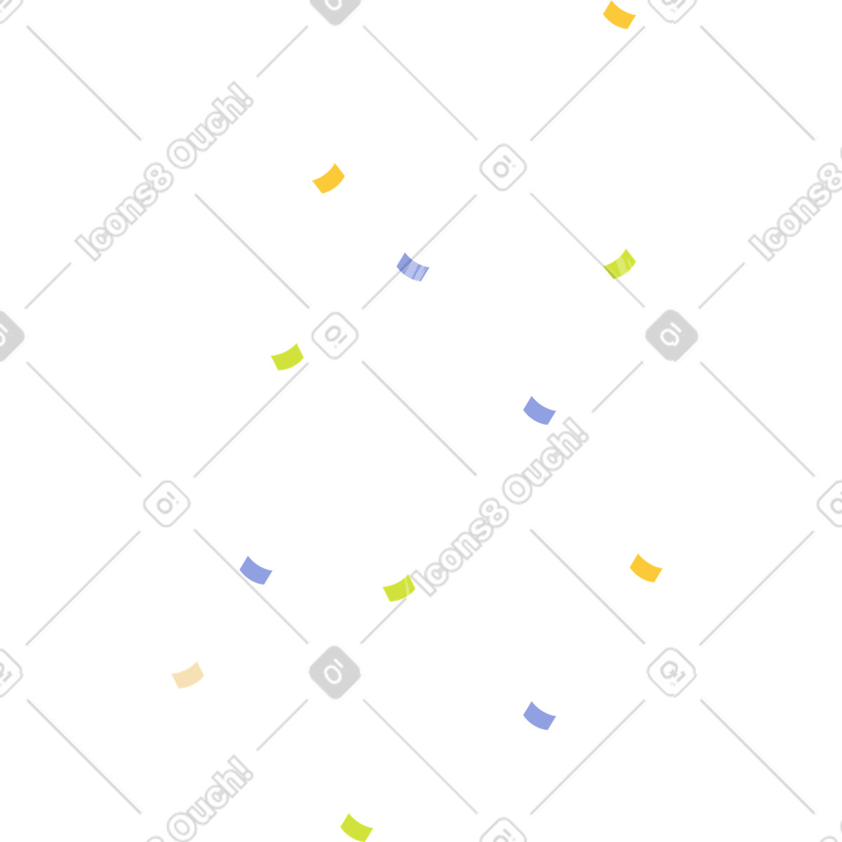 下载 Juicy 风格的 假期的五彩纸屑 插画，支持 PNG、SVG 格式