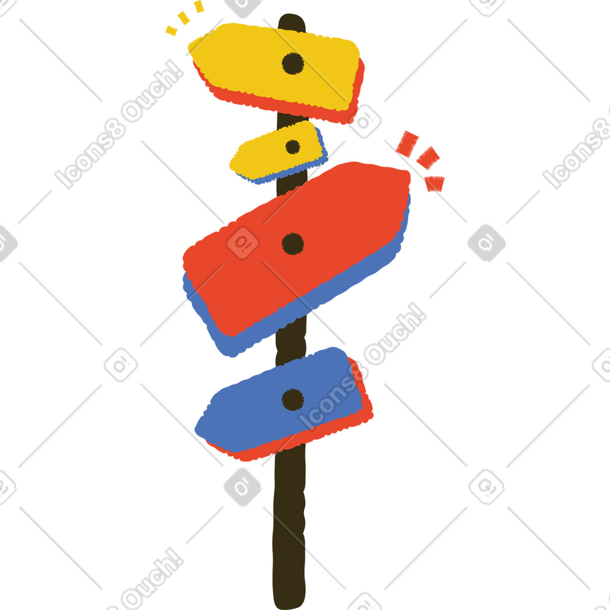 Ilustração de Placa sinalização em no estilo Bermuda para baixar em PNG, SVG