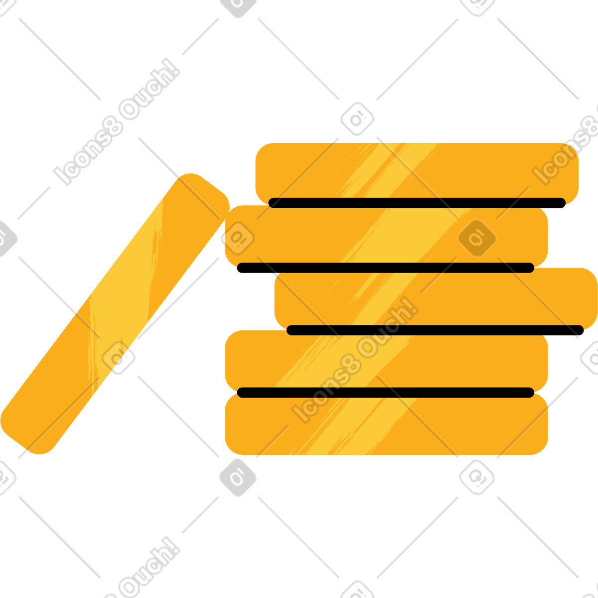 Juicy スタイルの コインの山 のイラストをPNG、SVG形式でダウンロード