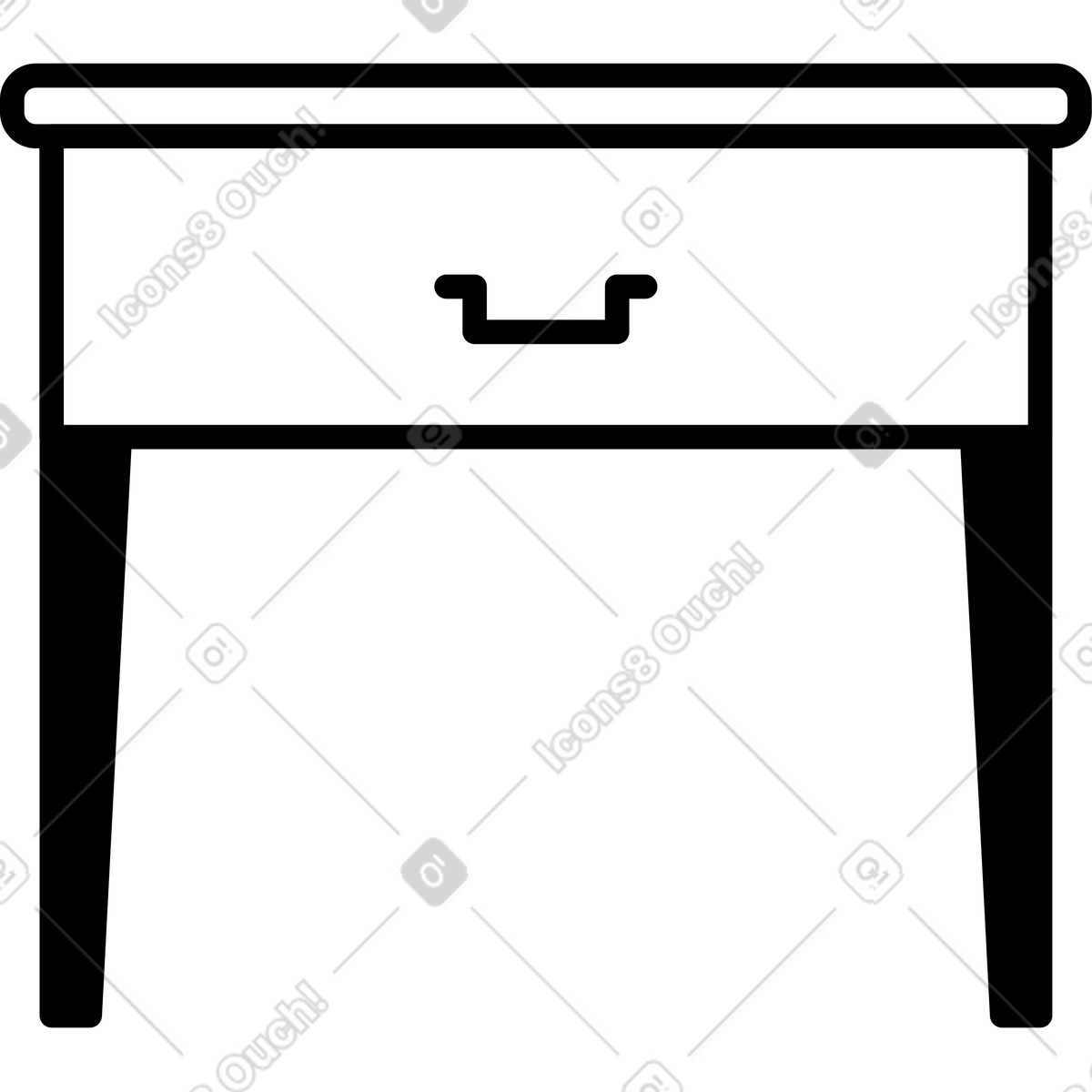 下载 Transistor 风格的 茶几 插画，支持 PNG、SVG 格式