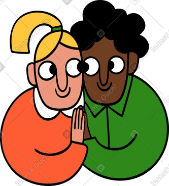 Two people hugging PNG, SVG