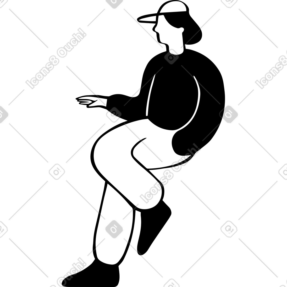 下载 Journal 风格的 男子 插画，支持 PNG、SVG 格式