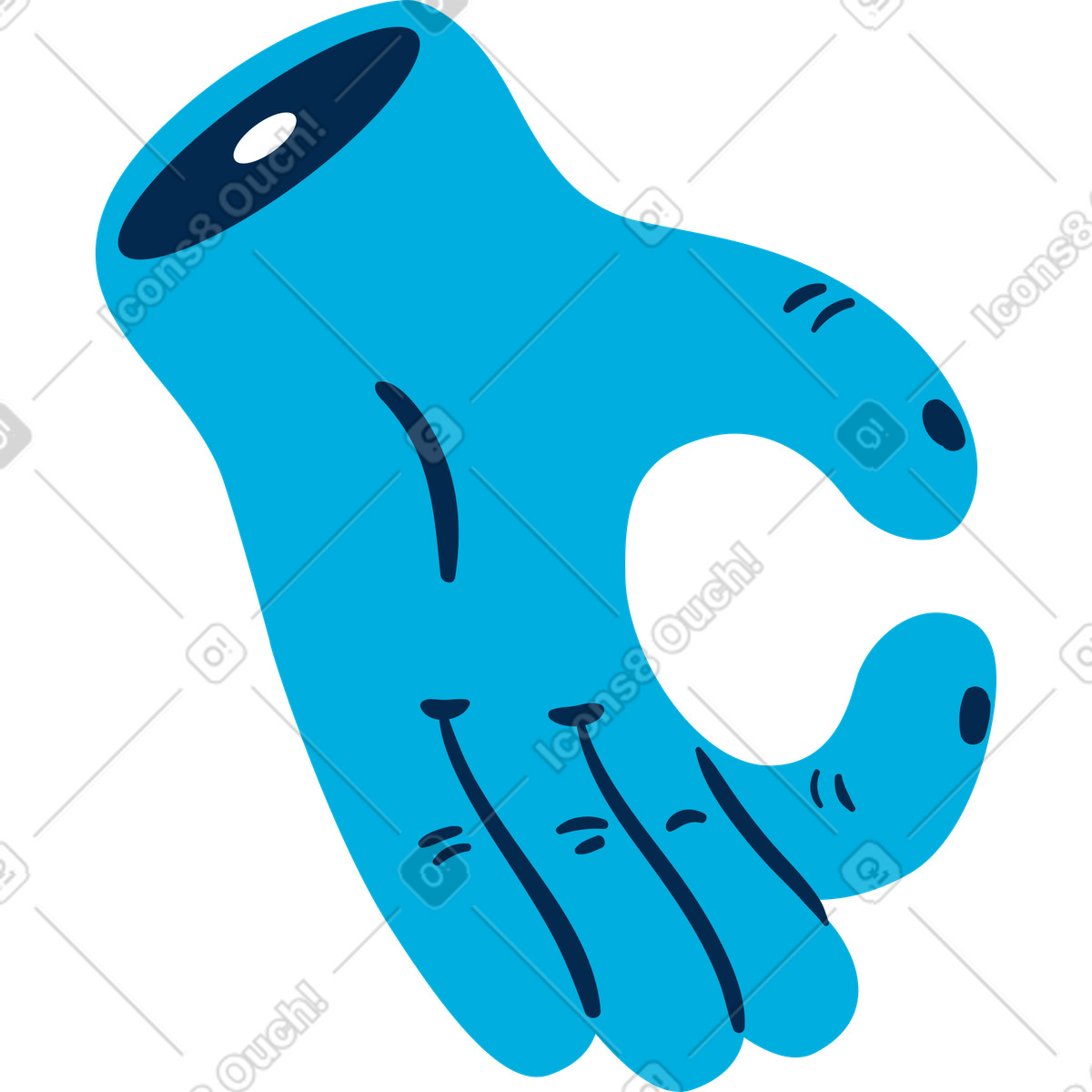 Illustration Main dans le style Flame à télécharger aux formats PNG, SVG