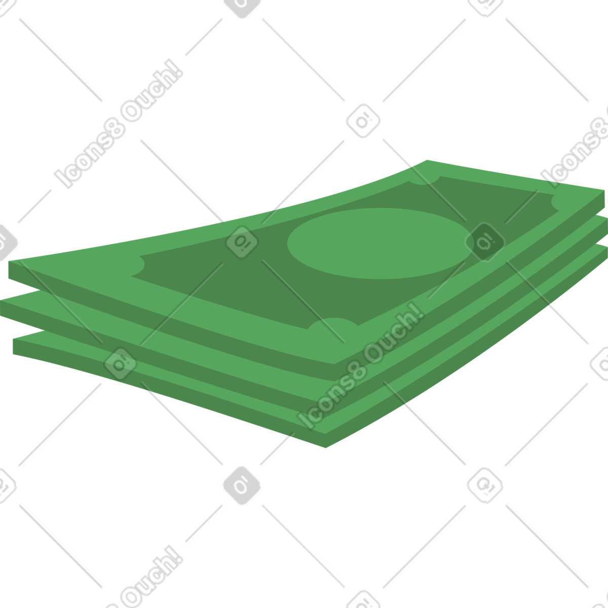 Paper banknotes illustration in Social style download in PNG, SVG