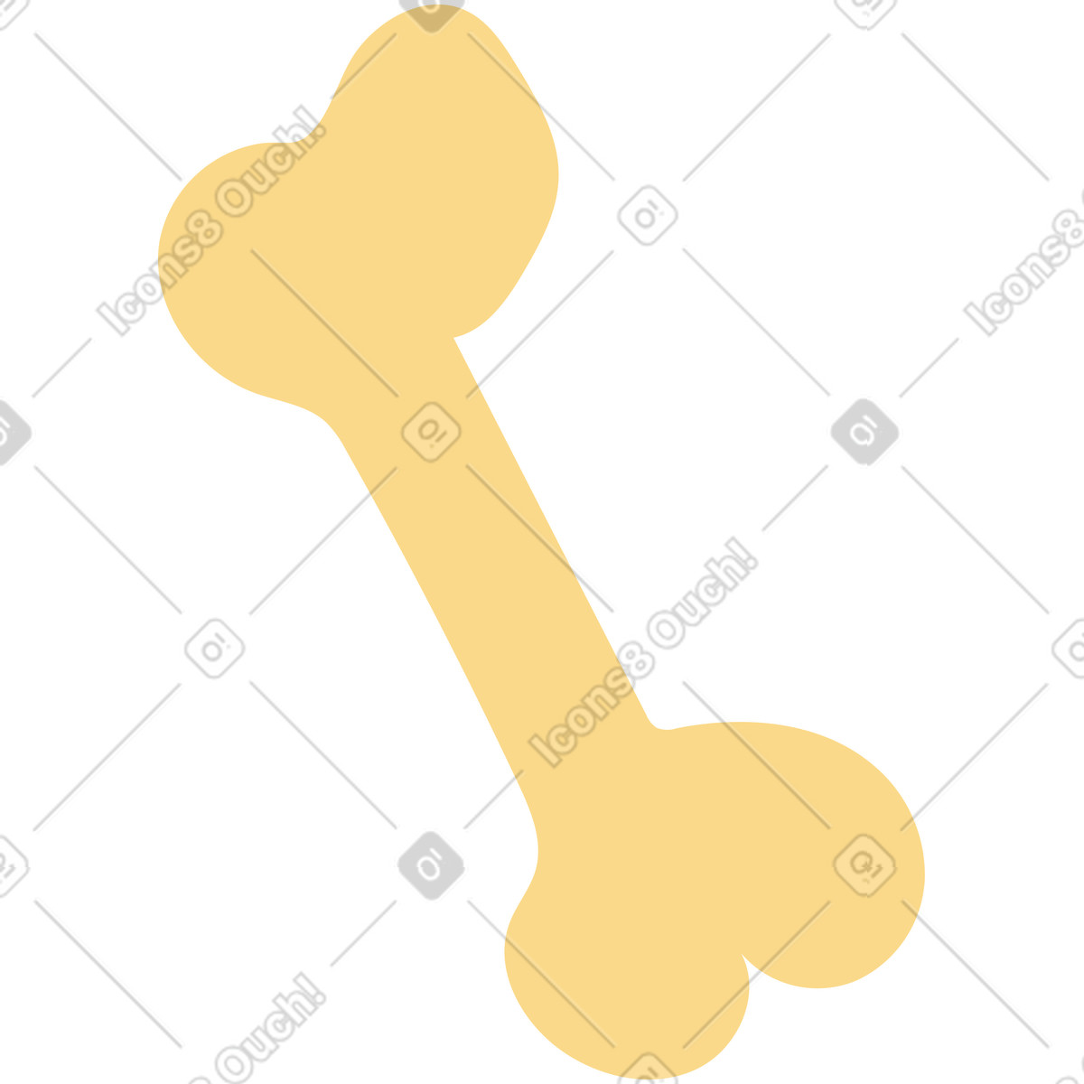 Illustration Os dans le style Woof à télécharger aux formats PNG, SVG