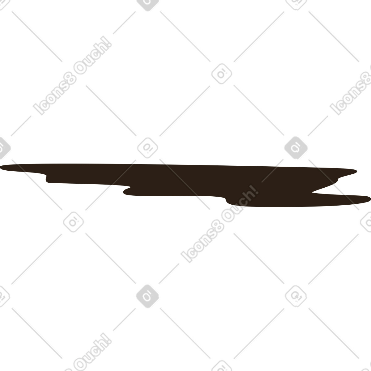 Pozzanghera nera illustrazione in stile Plain scarica in PNG, SVG