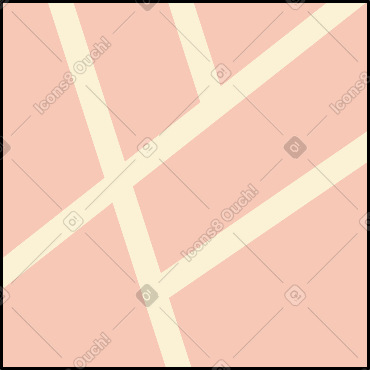 City road map illustration in Jelly style download in PNG, SVG