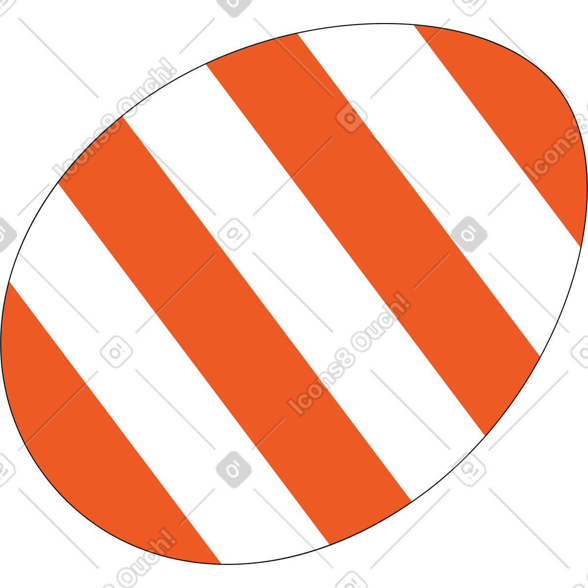 Uovo di pasqua illustrazione in stile Tiny scarica in PNG, SVG