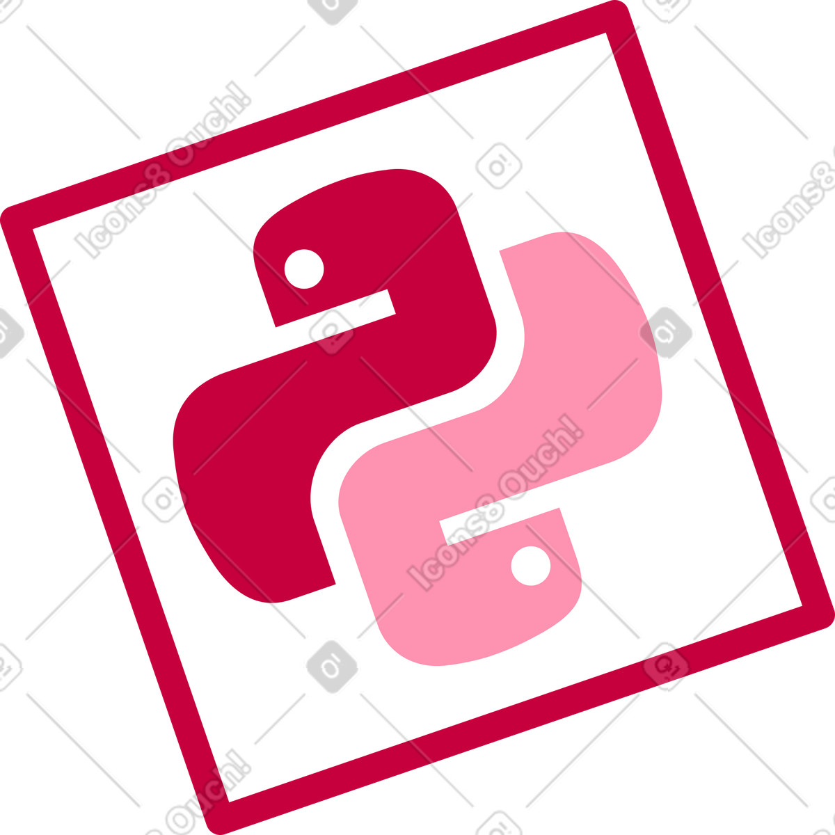 Python icon illustration in PNG, SVG