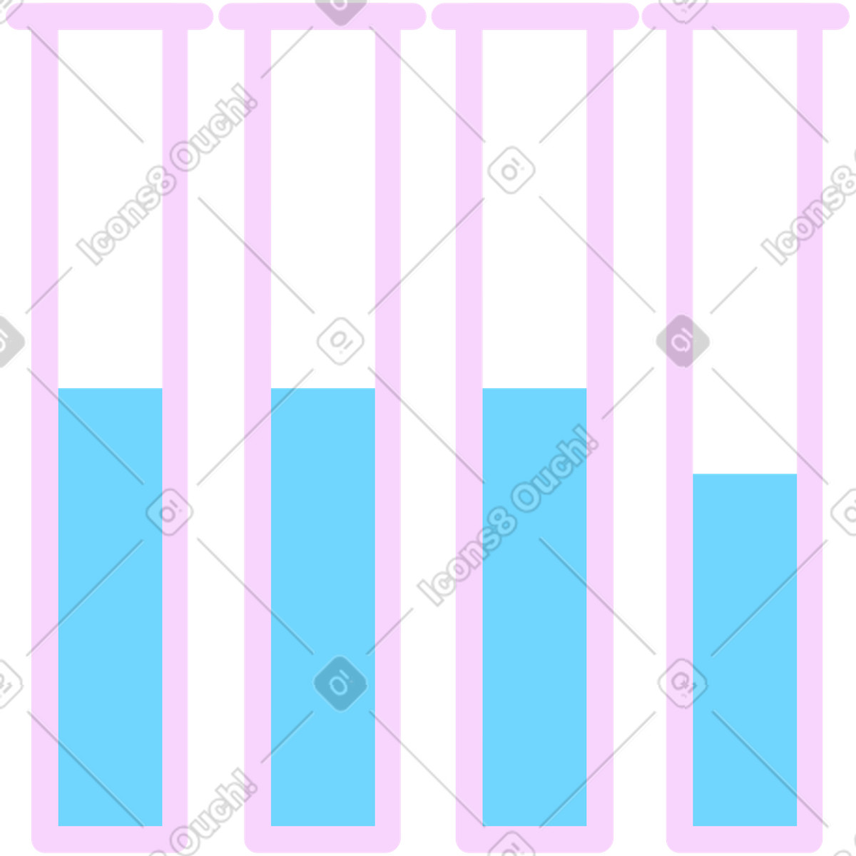 下载 Marginalia 风格的 Test tubes 插画，支持 PNG、SVG 格式