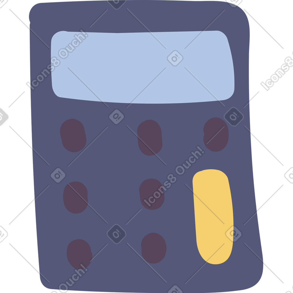 Ilustración Calculadora en estilo Pluto a descargar en PNG y SVG