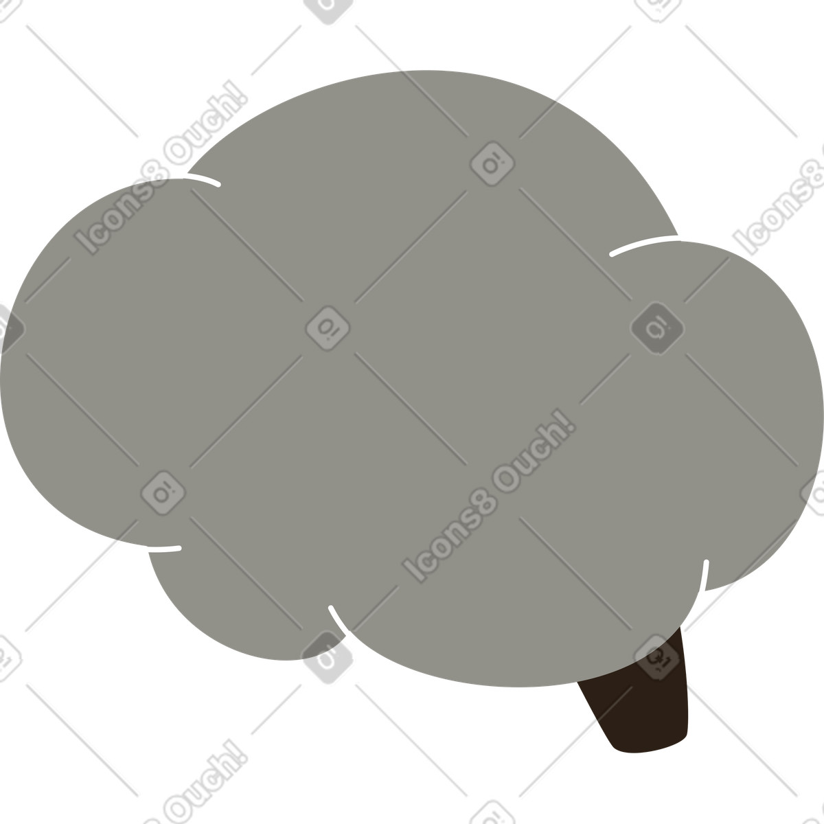 Illustration Cerveau dans le style Plain à télécharger aux formats PNG, SVG