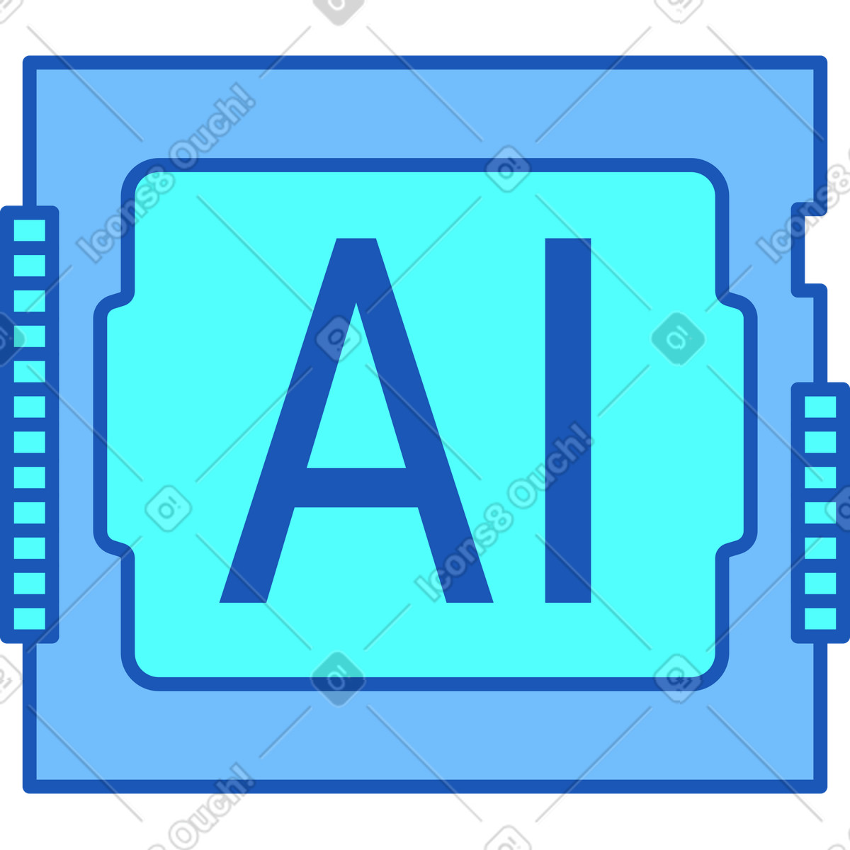 Ilustración Tener un chip en estilo Storyline a descargar en PNG y SVG