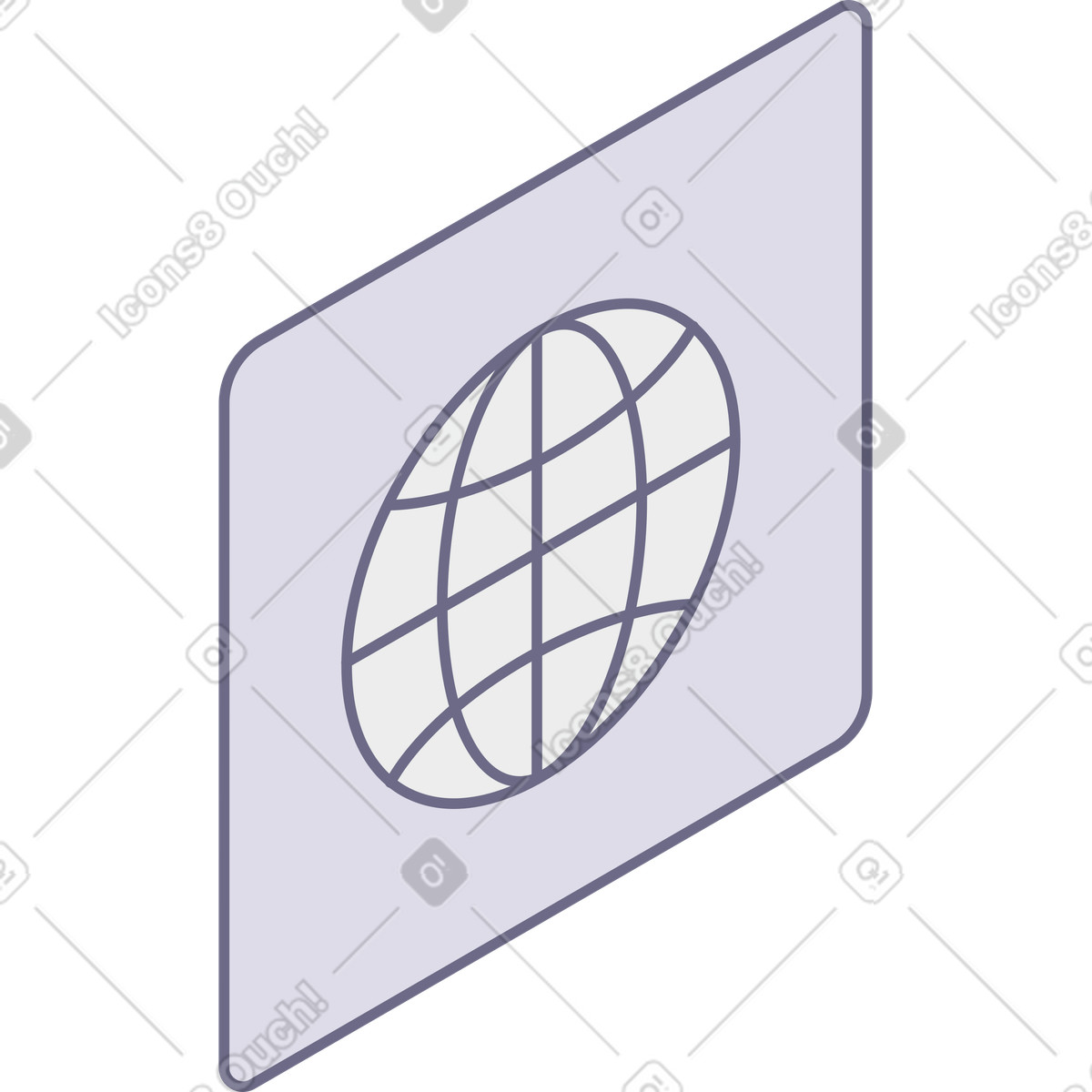 Modul スタイルの Globe icon のイラストをPNG、SVG形式でダウンロード