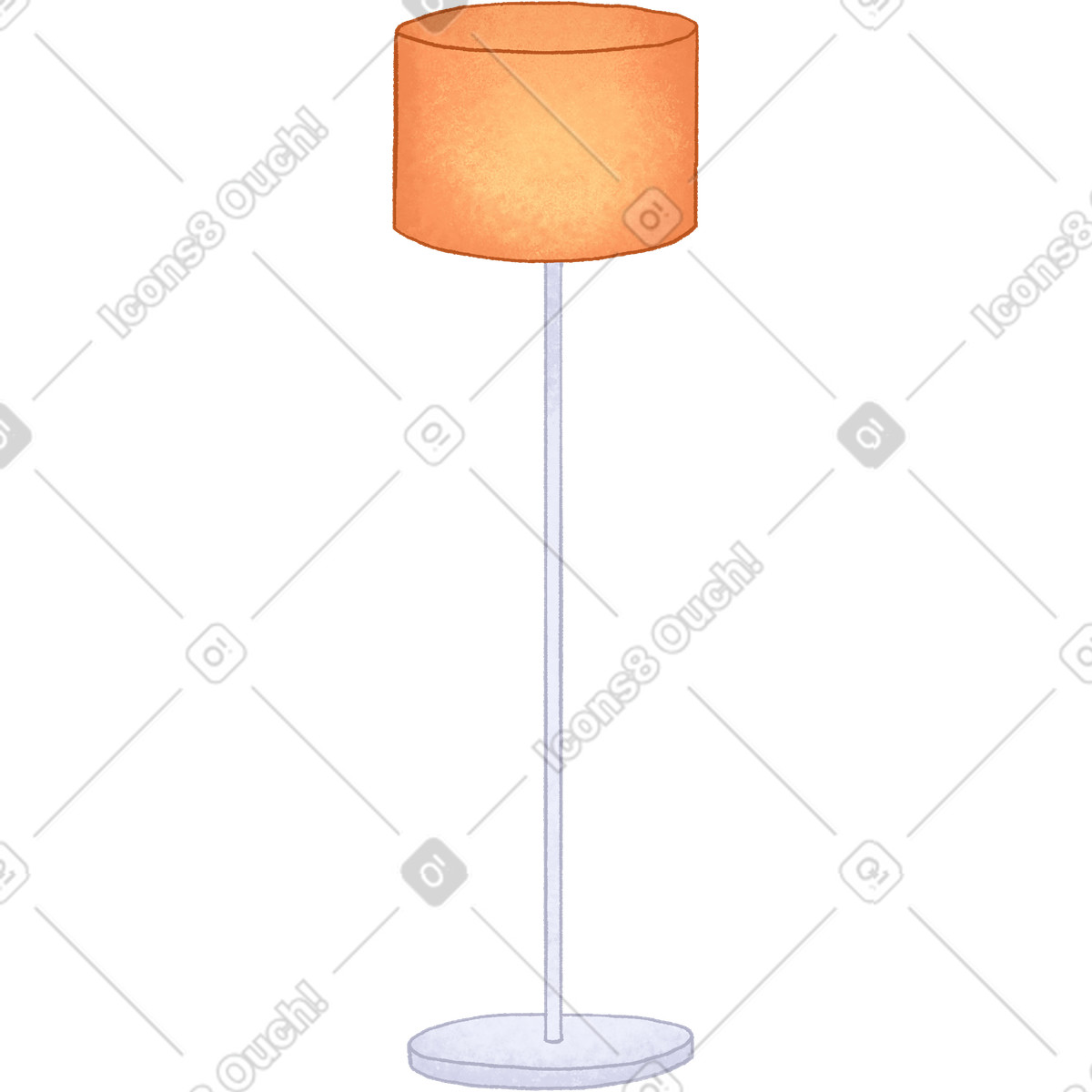 Floor lamp illustrazione in stile Hue scarica in PNG, SVG