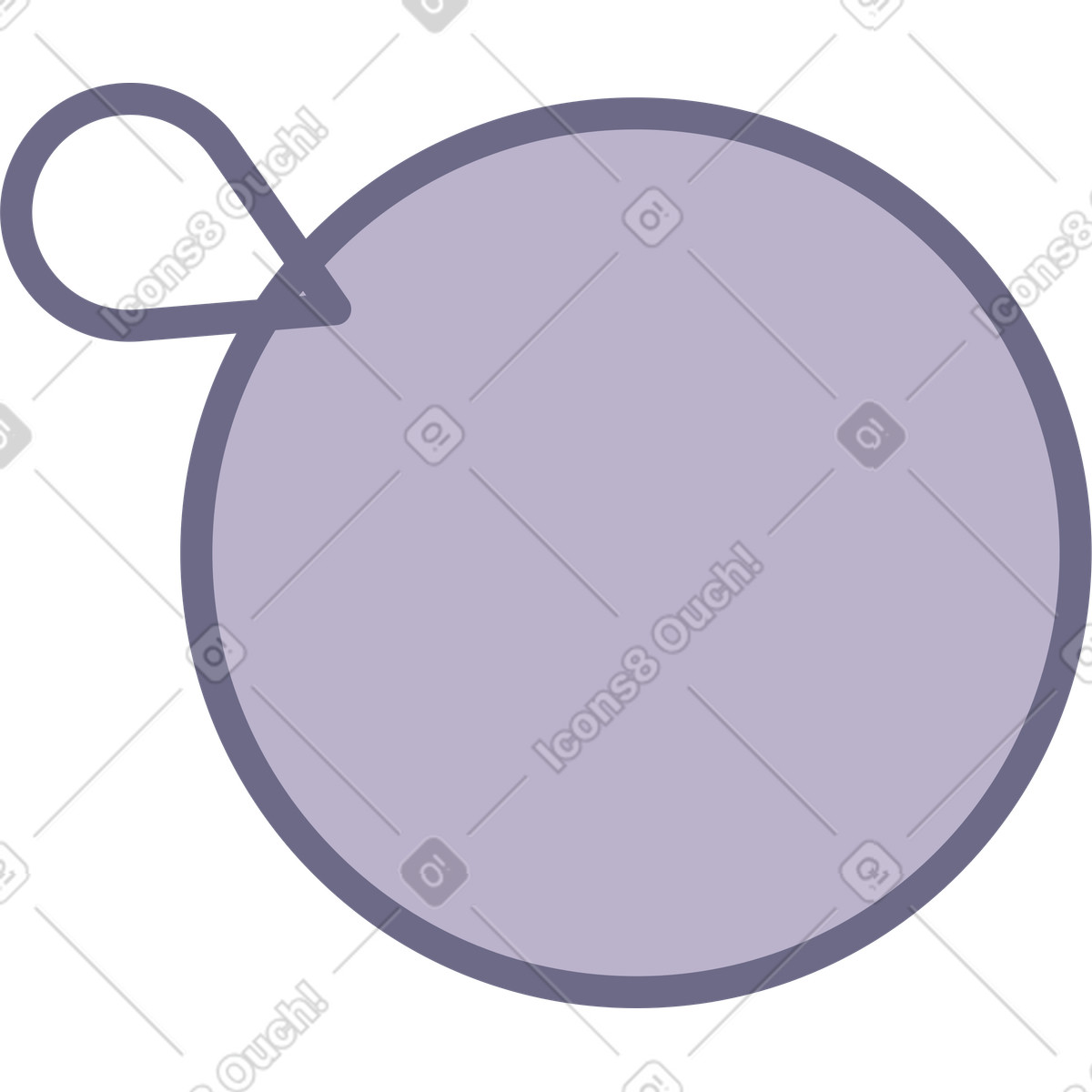 Bauble illustration in Modul style download in PNG, SVG